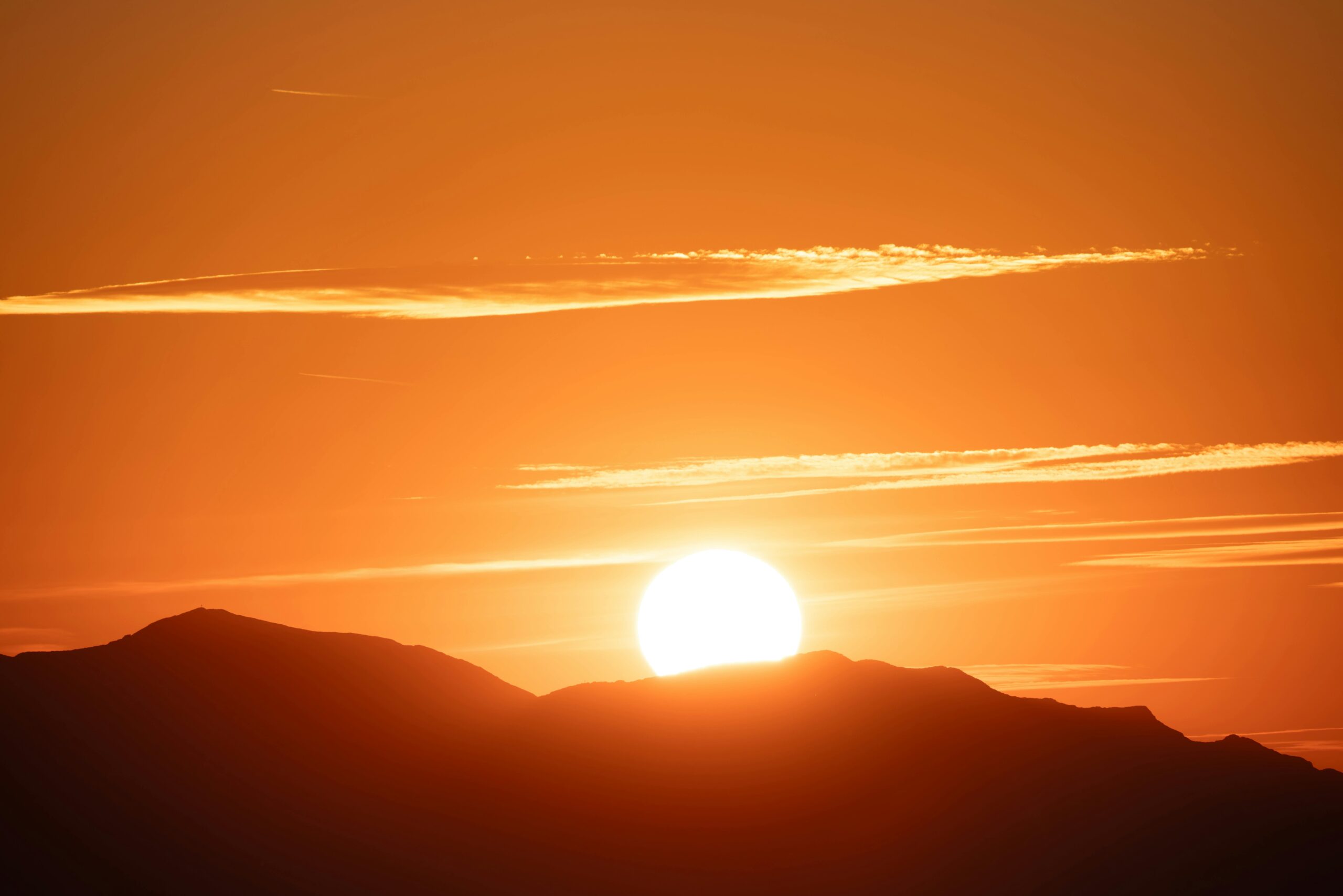Sunrise over mountains