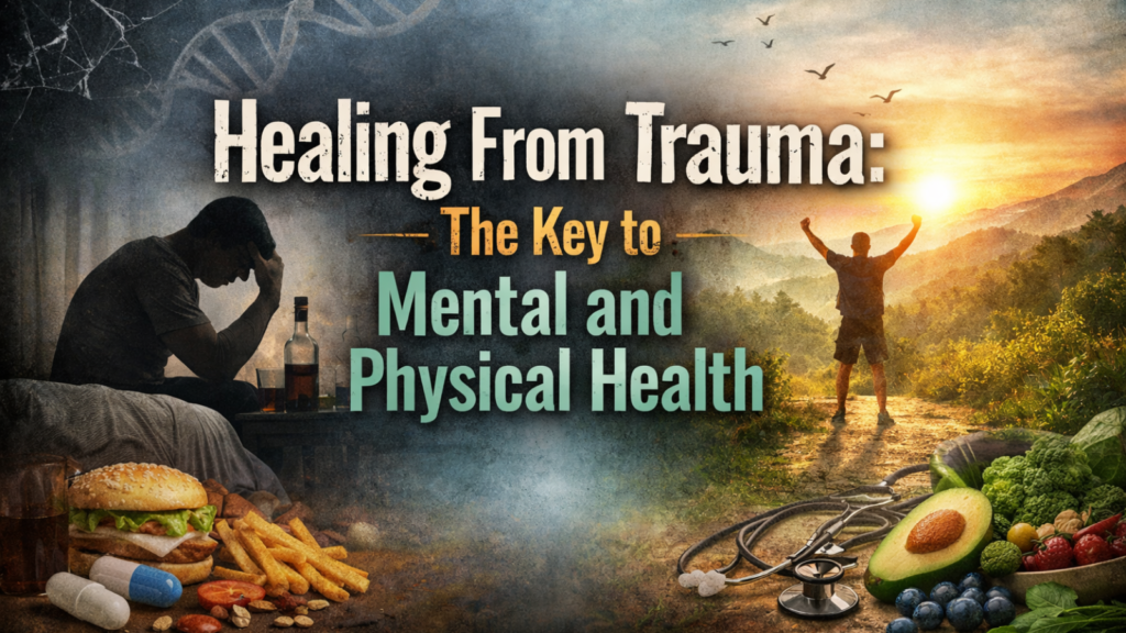 Healing From Trauma episode artwork featuring Dr. Stephan Neff on mental and physical health