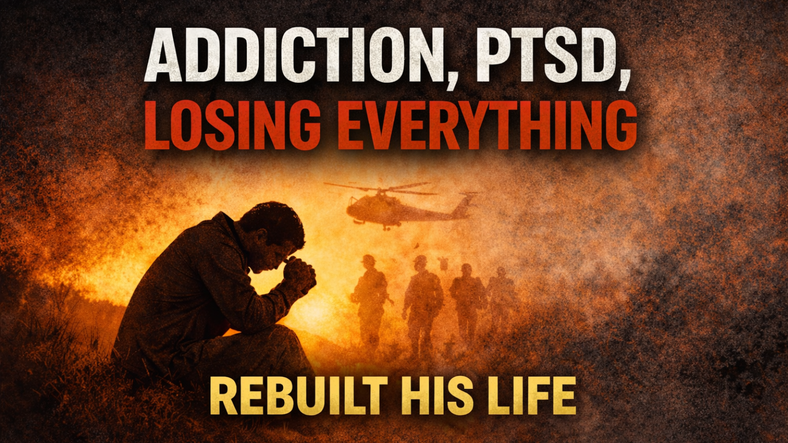 Addiction PTSD losing everything featured image showing rebuilding life after rock bottom