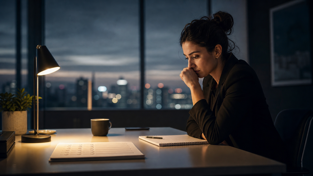 High achiever reflecting on anxiety and self-sabotage featured image